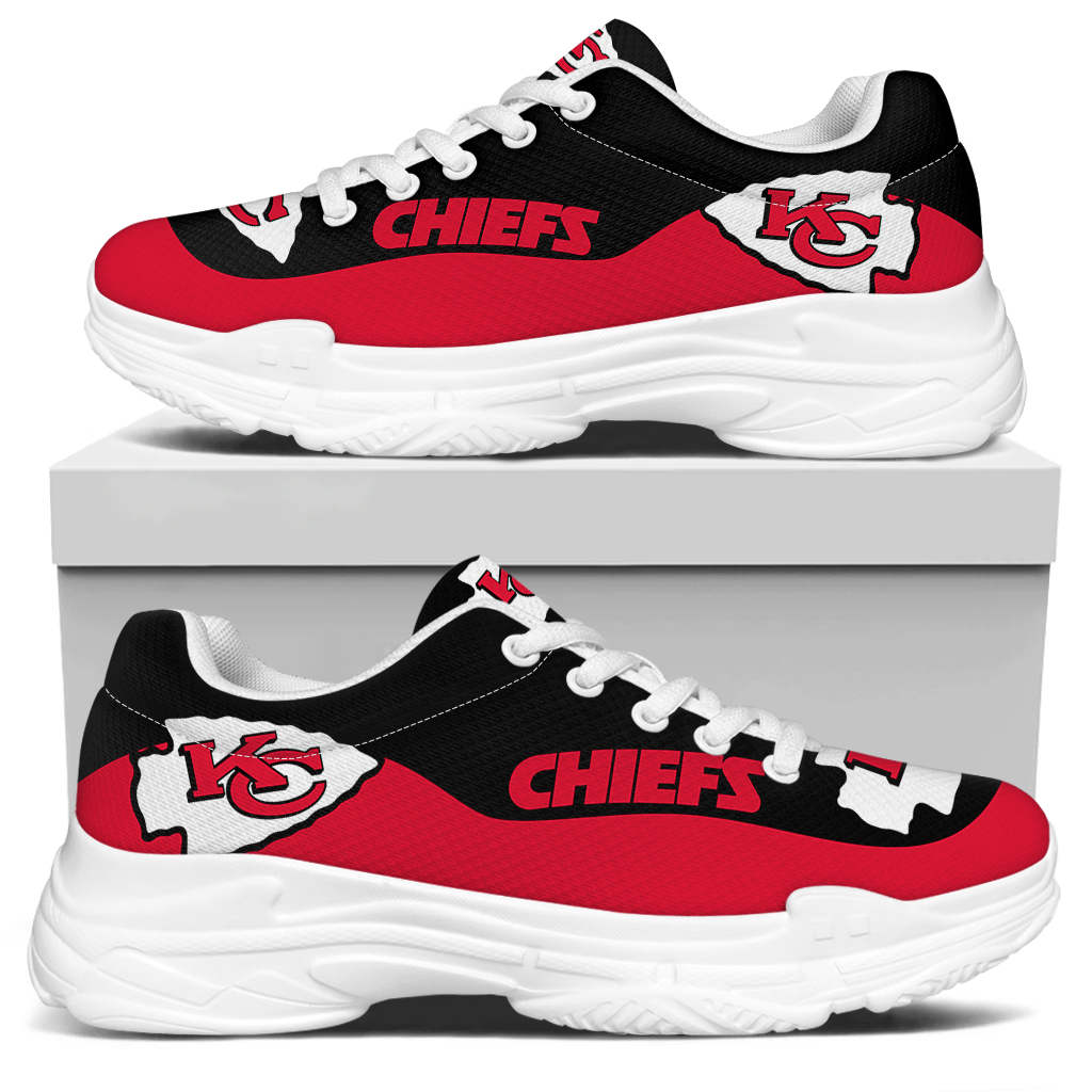 Men's Kansas City Chiefs Edition Chunky Sneakers With Line 002